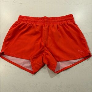 New Puma Women’s Red/Orange Running Track Workout Athletic Shorts Size S